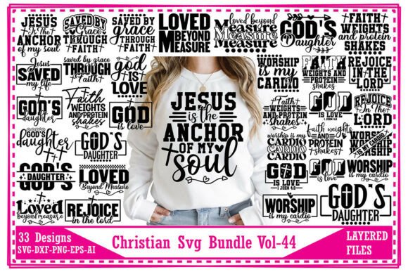Christian Svg Bundle Vol-44: Graphics & T-Shirt Designs
