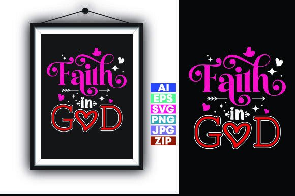 FAITH in GOD Christian T-Shirt Designs & Graphics Review