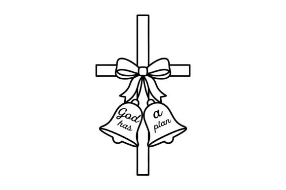 God Has a Plan Christian Cross Graphics & T-Shirt Designs