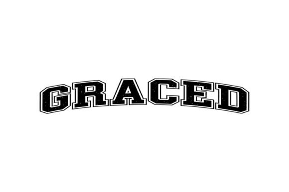 Graced Christian Faith Typography for T-Shirt Designs & Graphics