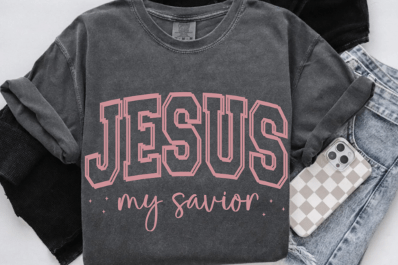 Jesus My Savior SVG: Christian Faith Graphics for T-Shirt Designs