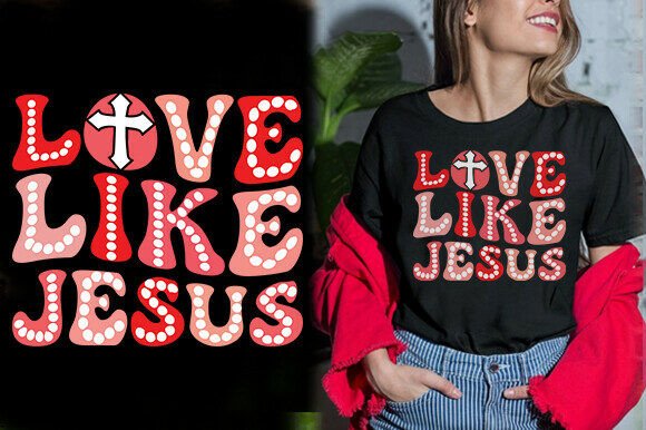 LOVE LIKE JESUS Vector T-Shirt Design Review