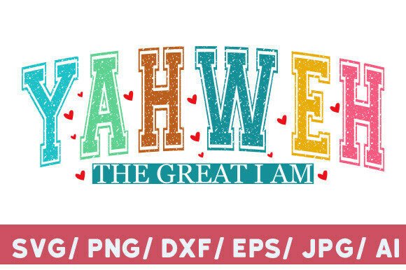 Yahweh SVG PNG YHWH Christian Shirt Graphics